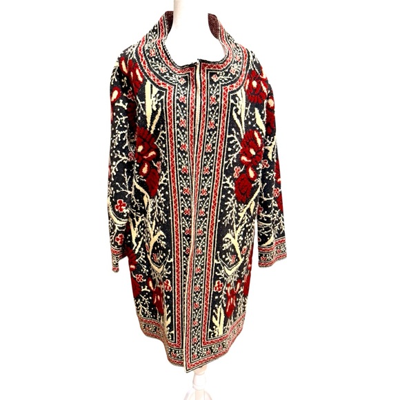 MaxSport Max Sport Long Knit Open Front Cardigan Sweater Duster Women's XLarge - Picture 1 of 4
